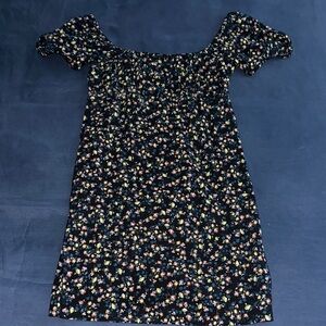 Wild Fable Black Floral Mini Dress